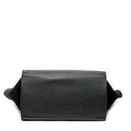 Shoulder Bag Medium Trapeze Black Grained Calfskin Leather