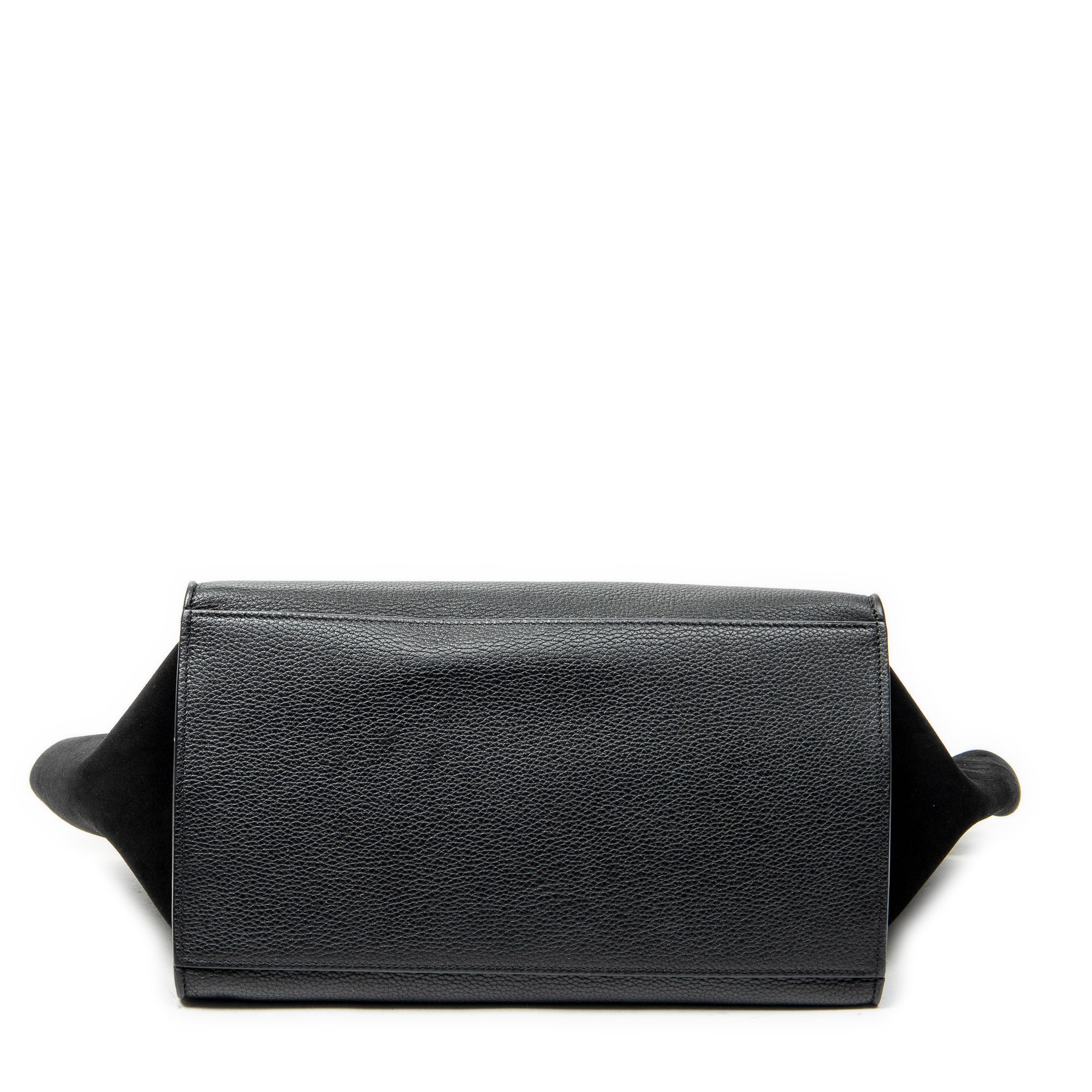 Shoulder Bag Medium Trapeze Black Grained Calfskin Leather