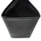 Shoulder Bag Small Trapeze Black Grained Calfskin Leather