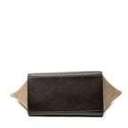 Shoulder Bag Small Trapeze Burgundy Pebbled Calfskin Leather