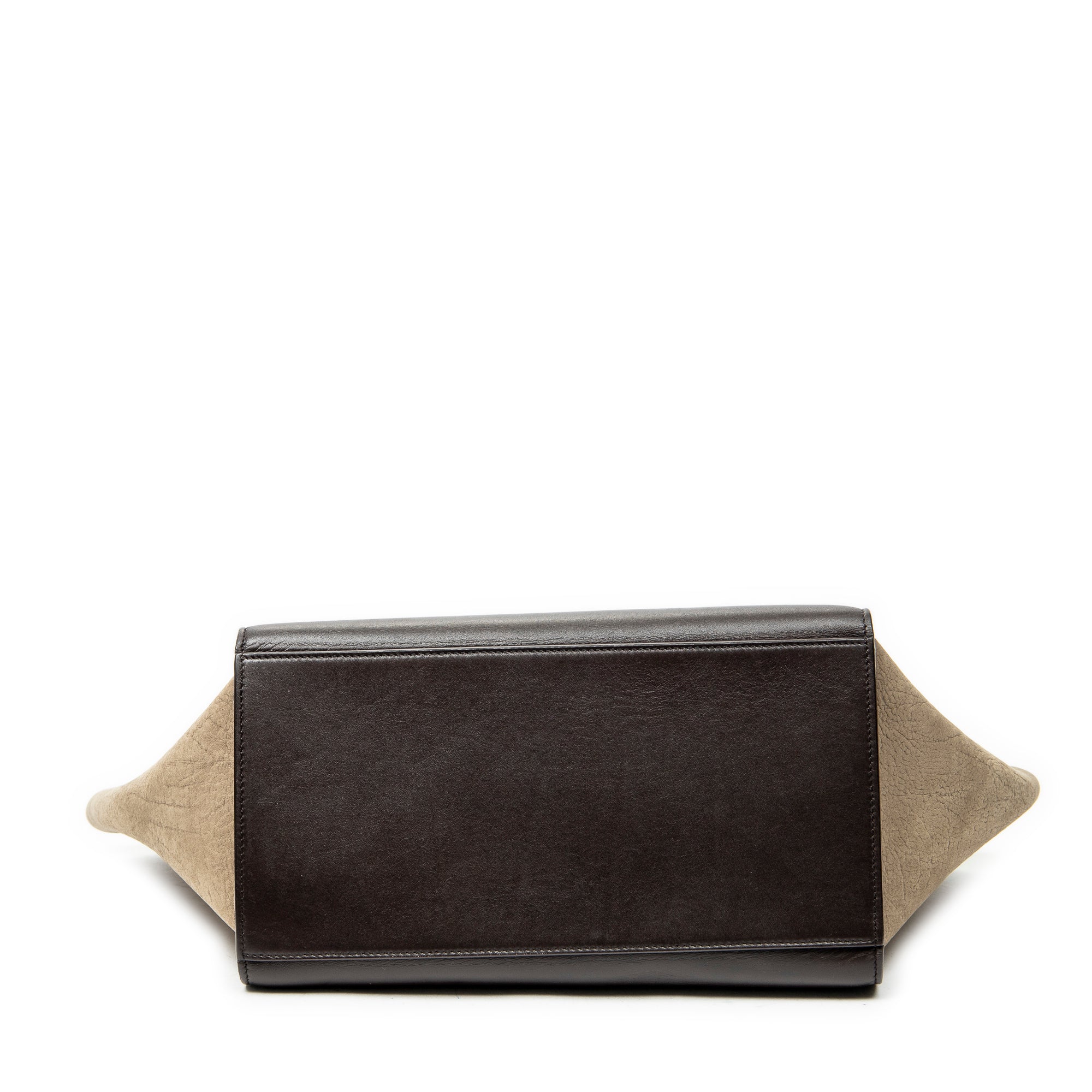 Shoulder Bag Small Trapeze Burgundy Pebbled Calfskin Leather