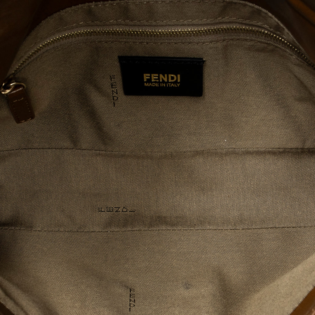 Shoulder Bag Baguette Chain Flap Tan Calfskin Leather
