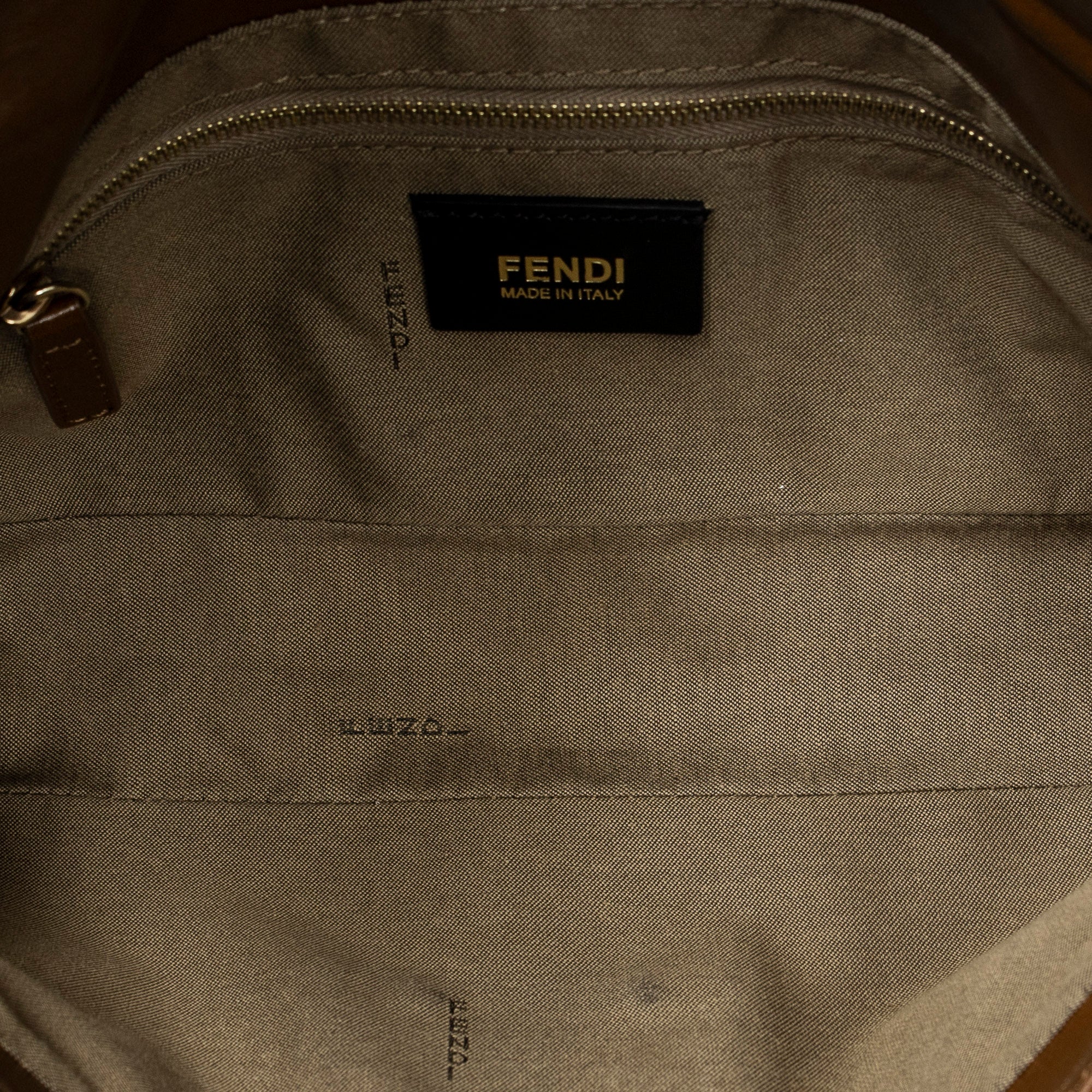 Shoulder Bag Baguette Chain Flap Tan Calfskin Leather