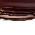 Shoulder Bag Small Arli Flap Maroon Calfskin Leather