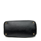 Shoulder Bag Large Galleria Double Zip Tote Black Saffiano Leather