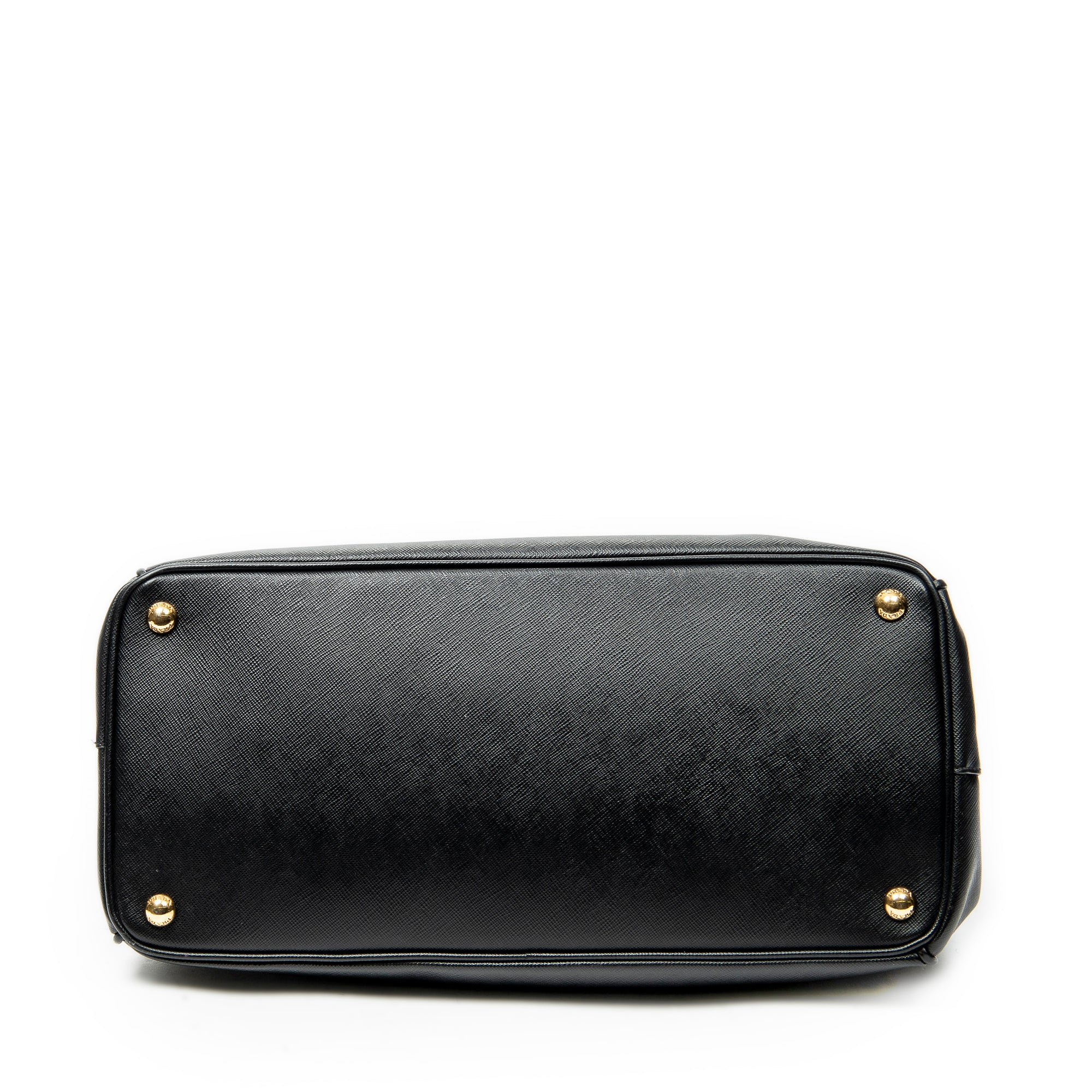 Shoulder Bag Large Galleria Double Zip Tote Black Saffiano Leather