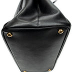 Shoulder Bag Large Galleria Double Zip Tote Black Saffiano Leather