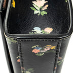Shoulder Bag Medium Kate Black Floral Print Calfskin Leather