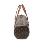 Handbag Papillon 30 Brown Monogram Canvas