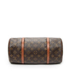 Handbag Papillon 30 Brown Monogram Canvas