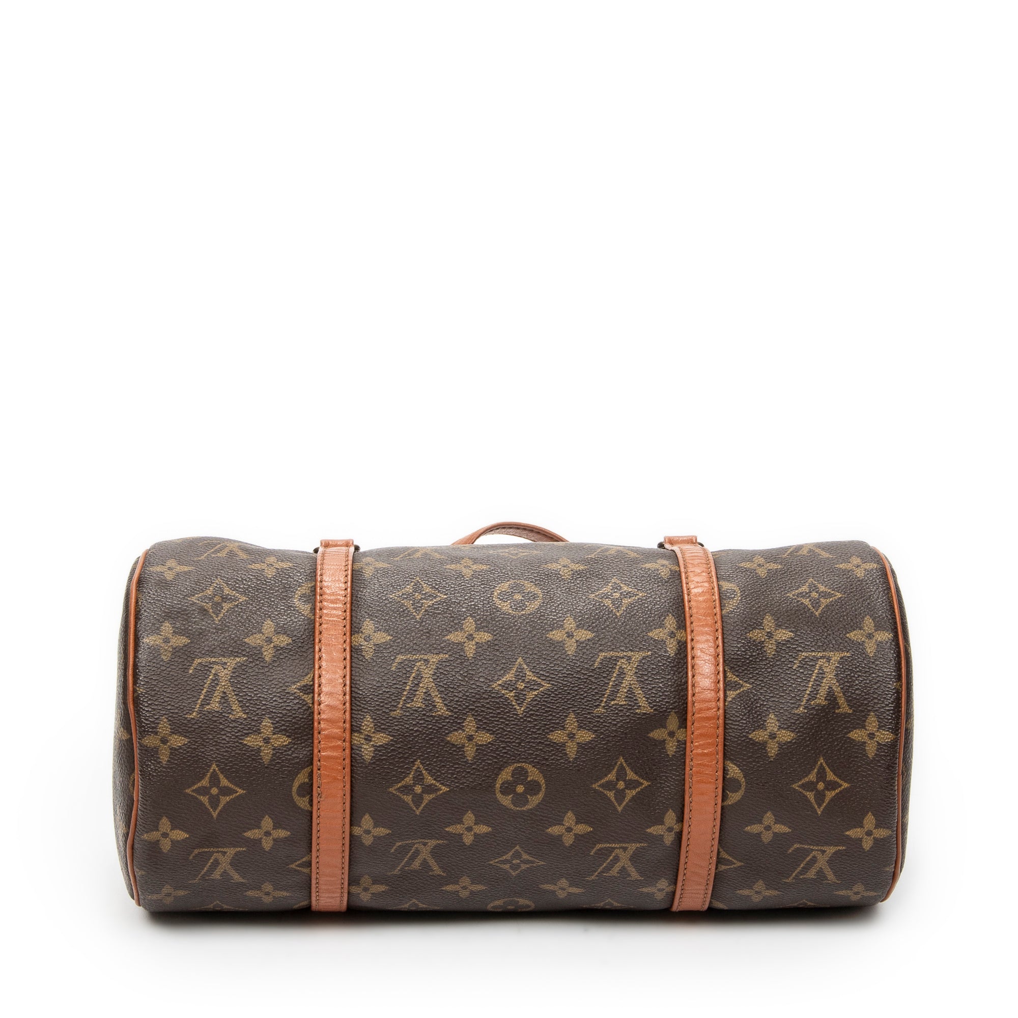 Handbag Papillon 30 Brown Monogram Canvas