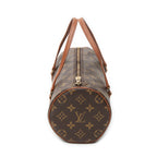 Handbag Papillon 26 Brown Monogram Canvas