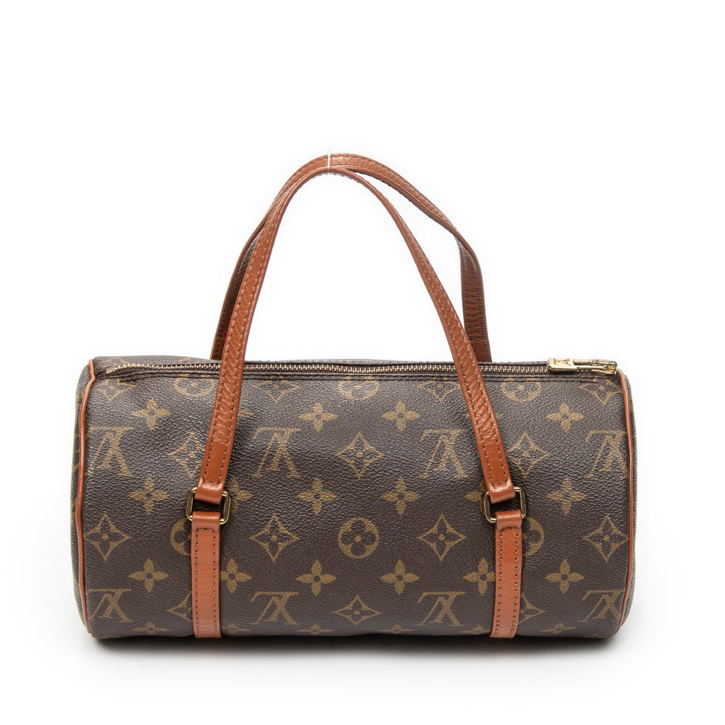 Handbag Papillon 26 Brown Monogram Canvas