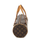 Handbag Papillon 26 Brown Monogram Canvas