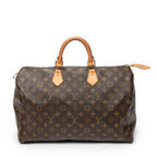 Handbag Speedy 40 Brown Monogram Canvas