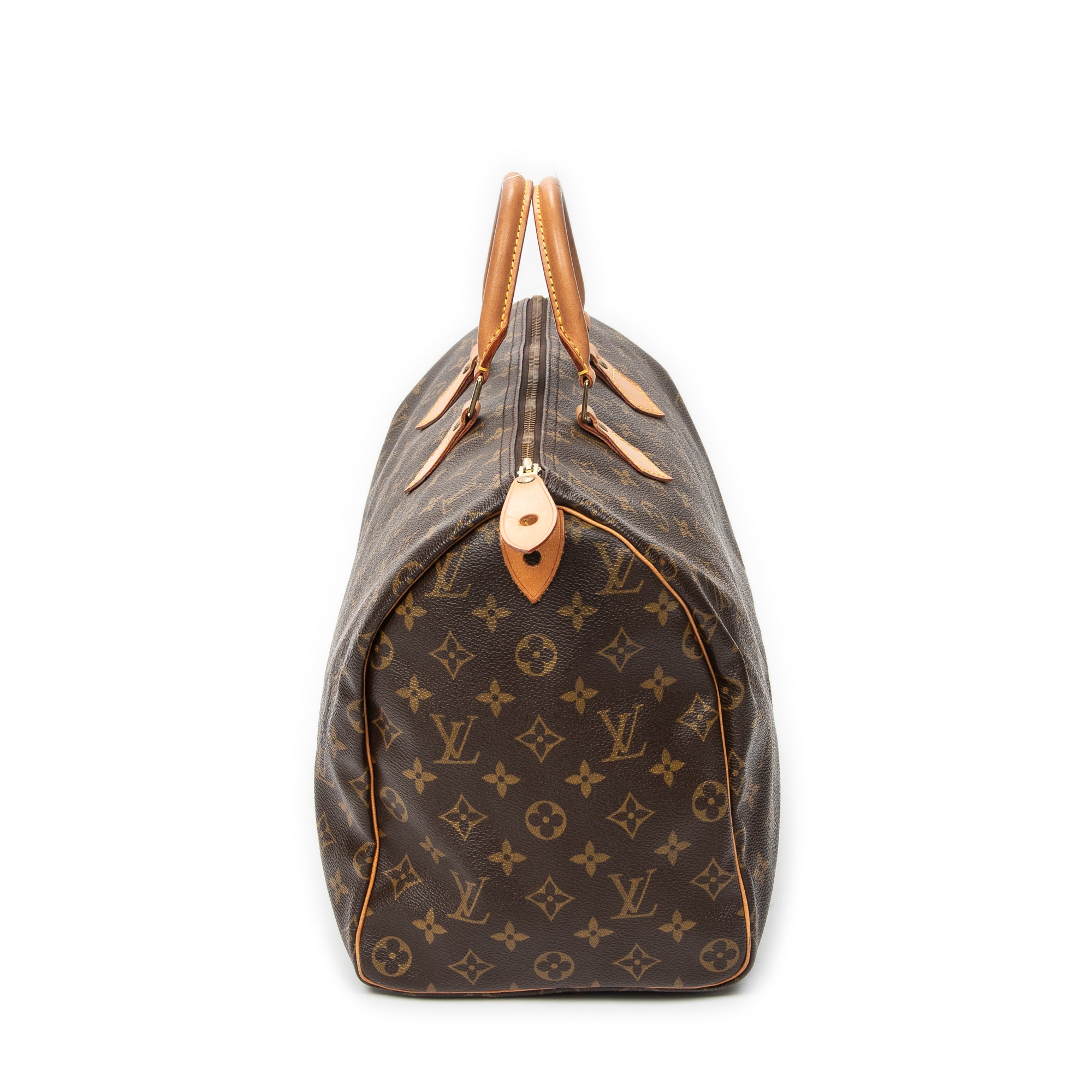 Handbag Speedy 40 Brown Monogram Canvas