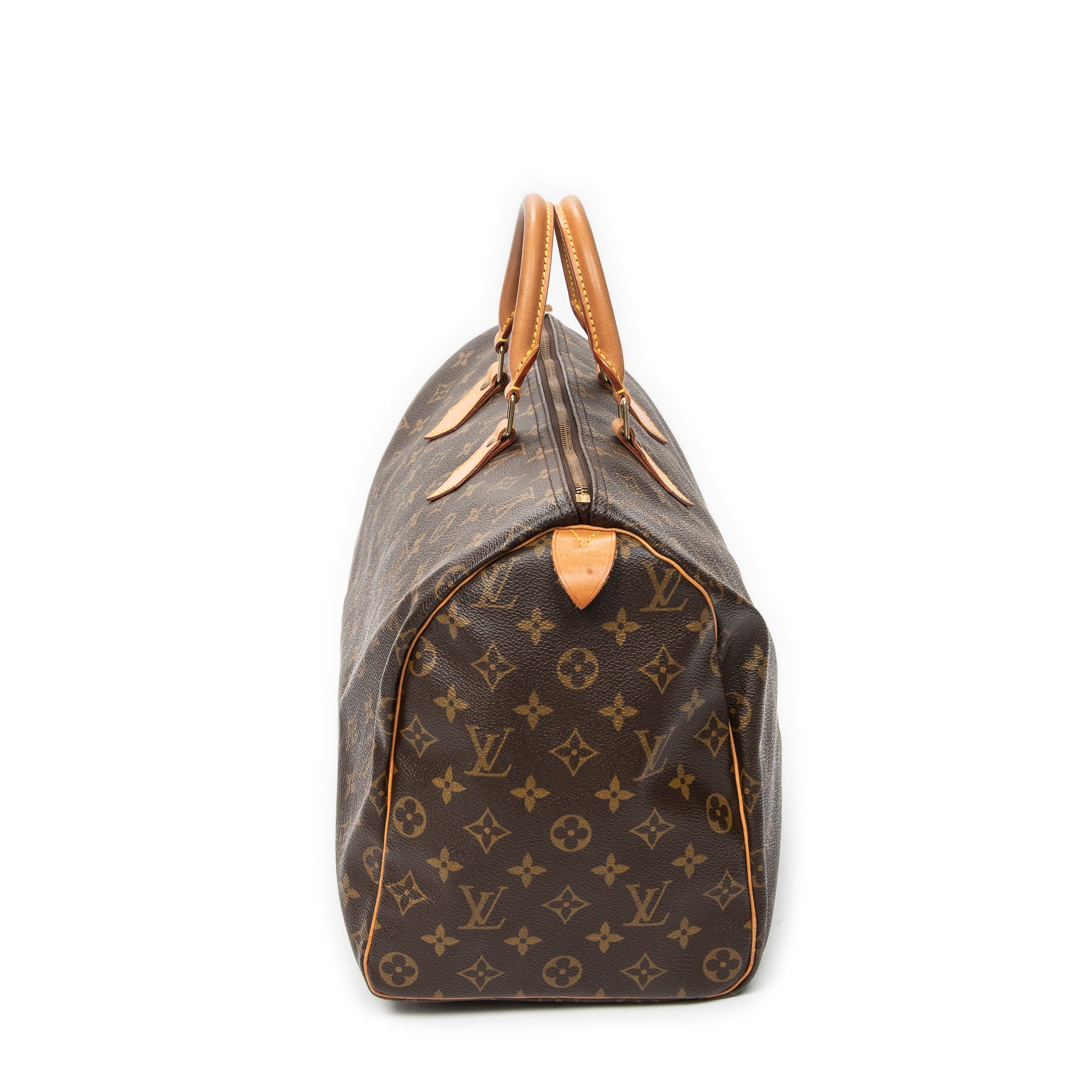Handbag Speedy 40 Brown Monogram Canvas