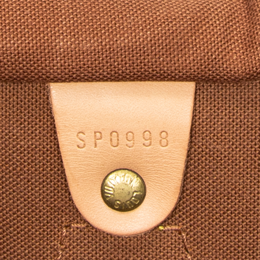 Handbag Speedy 40 Brown Monogram Canvas