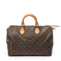 Handbag Speedy 35 Brown Monogram Canvas