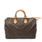 Handbag Speedy 35 Brown Monogram Canvas