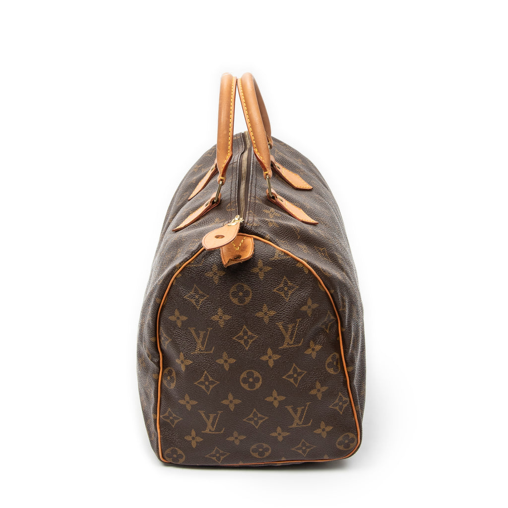 Handbag Speedy 35 Brown Monogram Canvas