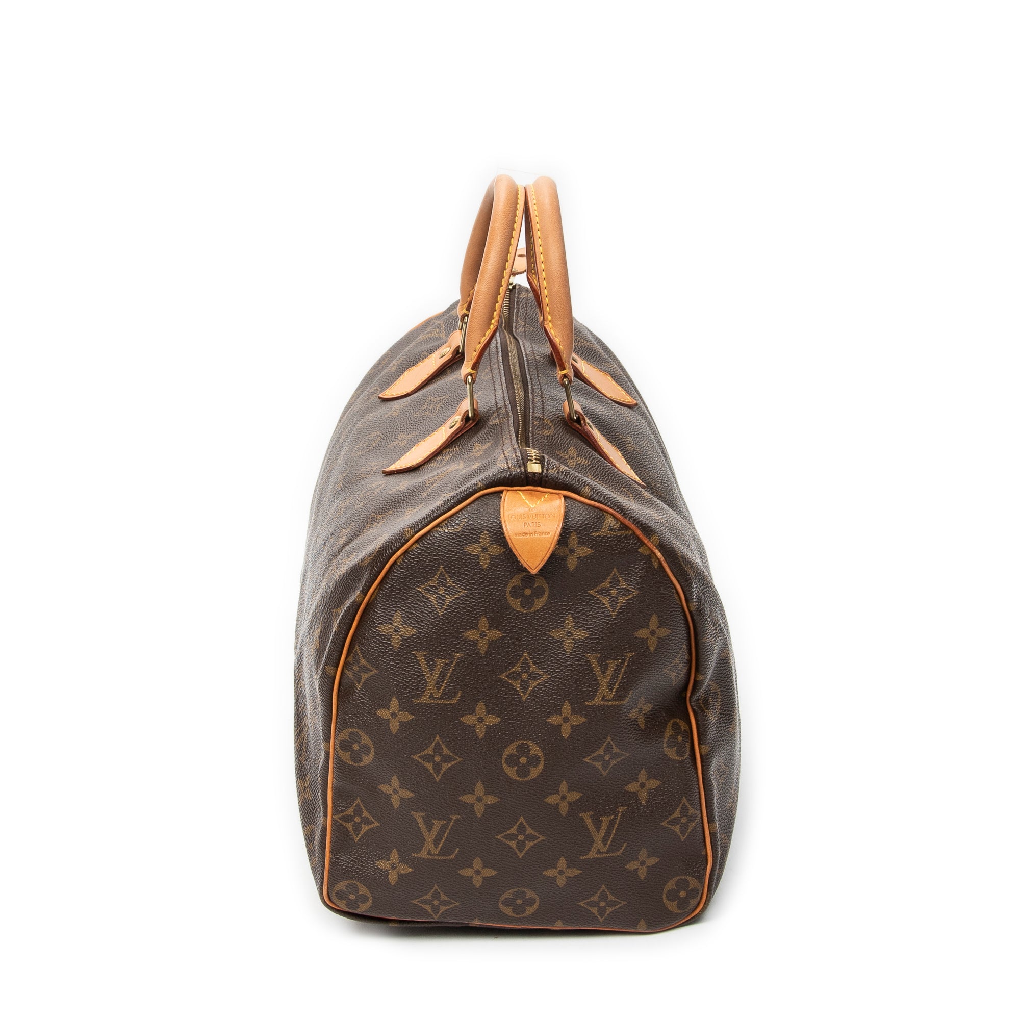 Handbag Speedy 35 Brown Monogram Canvas