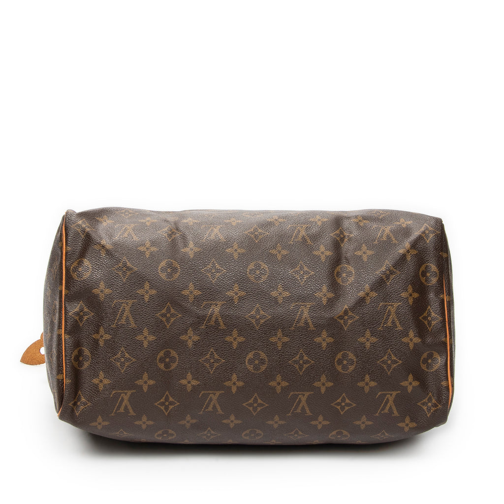 Handbag Speedy 35 Brown Monogram Canvas