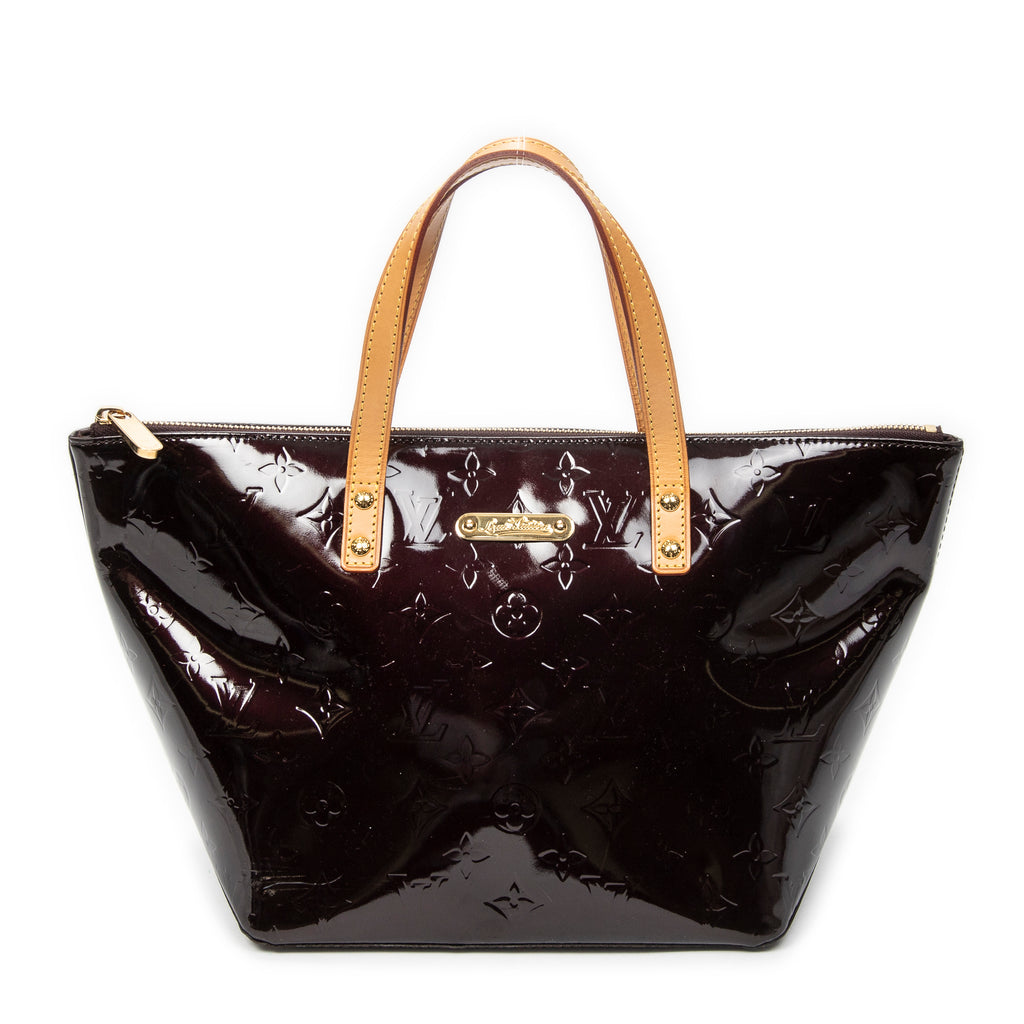 Handbag Bellevue PM Amarante Monogram Vernis