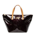 Handbag Bellevue PM Amarante Monogram Vernis