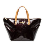 Handbag Bellevue PM Amarante Monogram Vernis