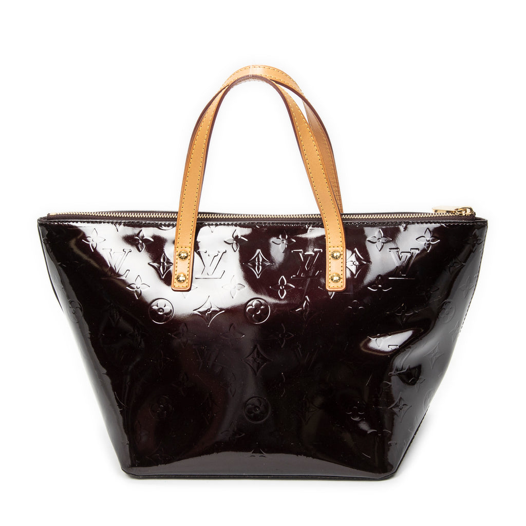 Handbag Bellevue PM Amarante Monogram Vernis
