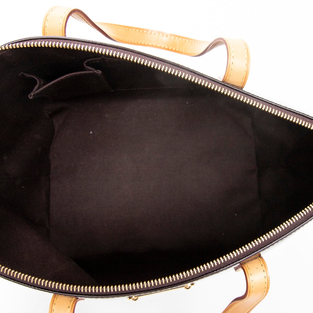 Handbag Bellevue PM Amarante Monogram Vernis