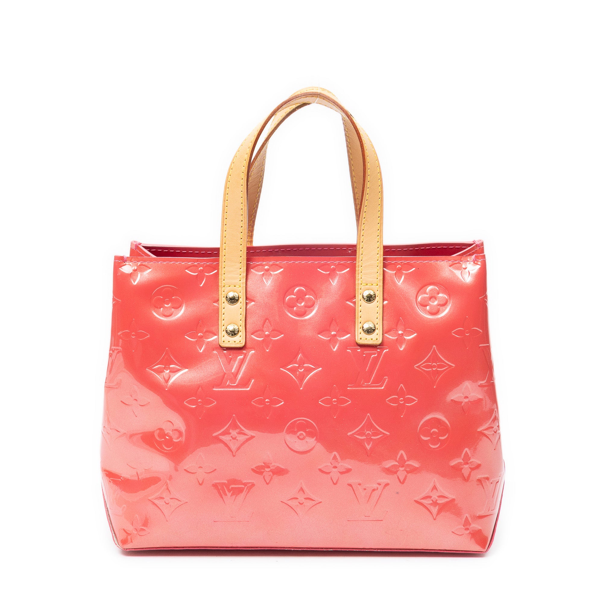 Handbag Reade PM Framboise Monogram Vernis
