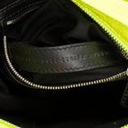 Shoulder Bag Small Neo Cagole Neon Green Distressed Calfskin Leather