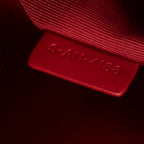 Shoulder Bag Small C Charm Camera Bag Red Quilted Calfskin Leather