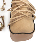 Shoulder Bag Mini Fringe Bucket Beige Calfskin Leather