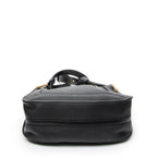 Shoulder Bag Small Hayley Hobo Black Grained Calfskin Leather