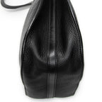 Shoulder Bag Small Hayley Hobo Black Grained Calfskin Leather