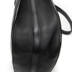 Shoulder Bag Small Hayley Hobo Black Grained Calfskin Leather