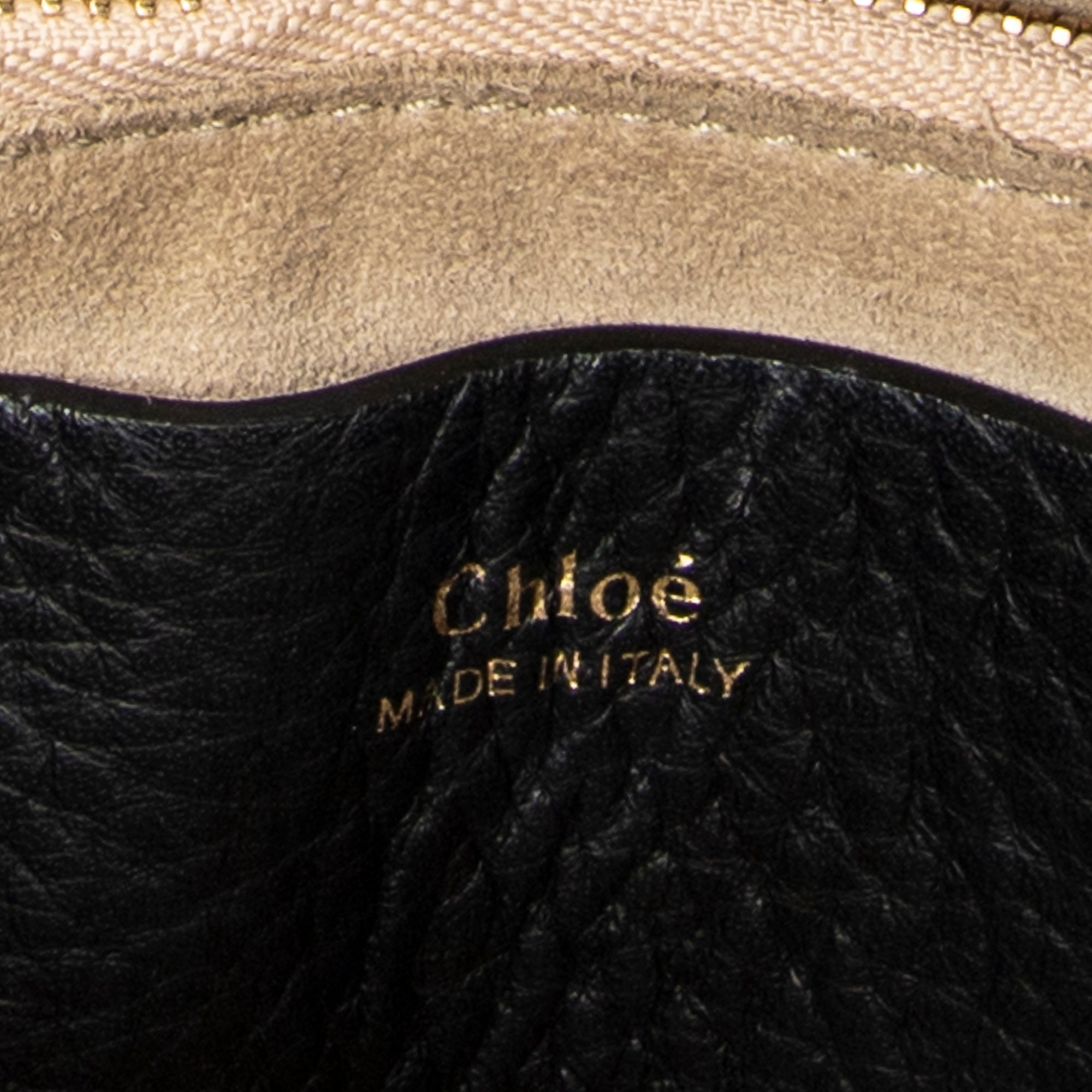 Shoulder Bag Small Hayley Hobo Black Grained Calfskin Leather