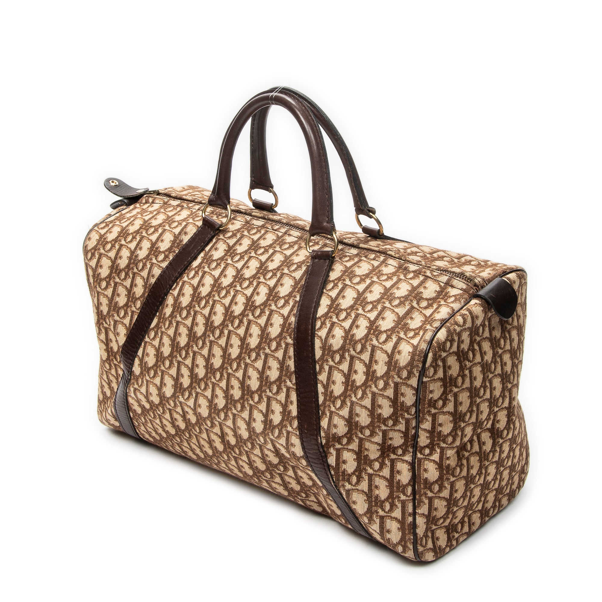 Handbag Medium Boston Brown Diorissimo Canvas