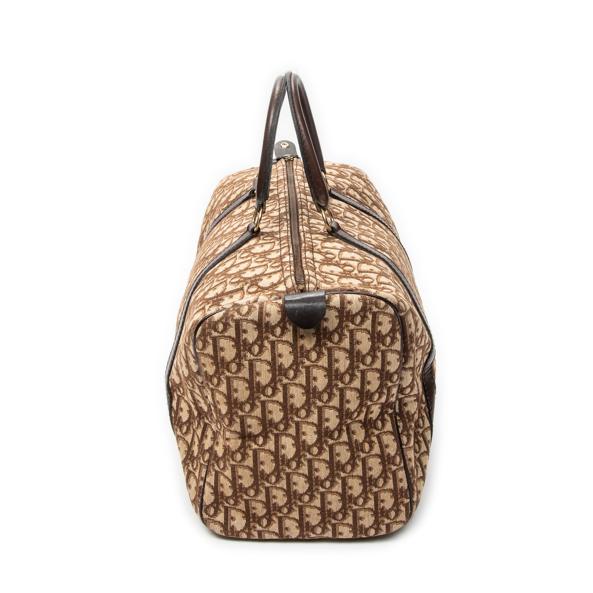 Handbag Medium Boston Brown Diorissimo Canvas