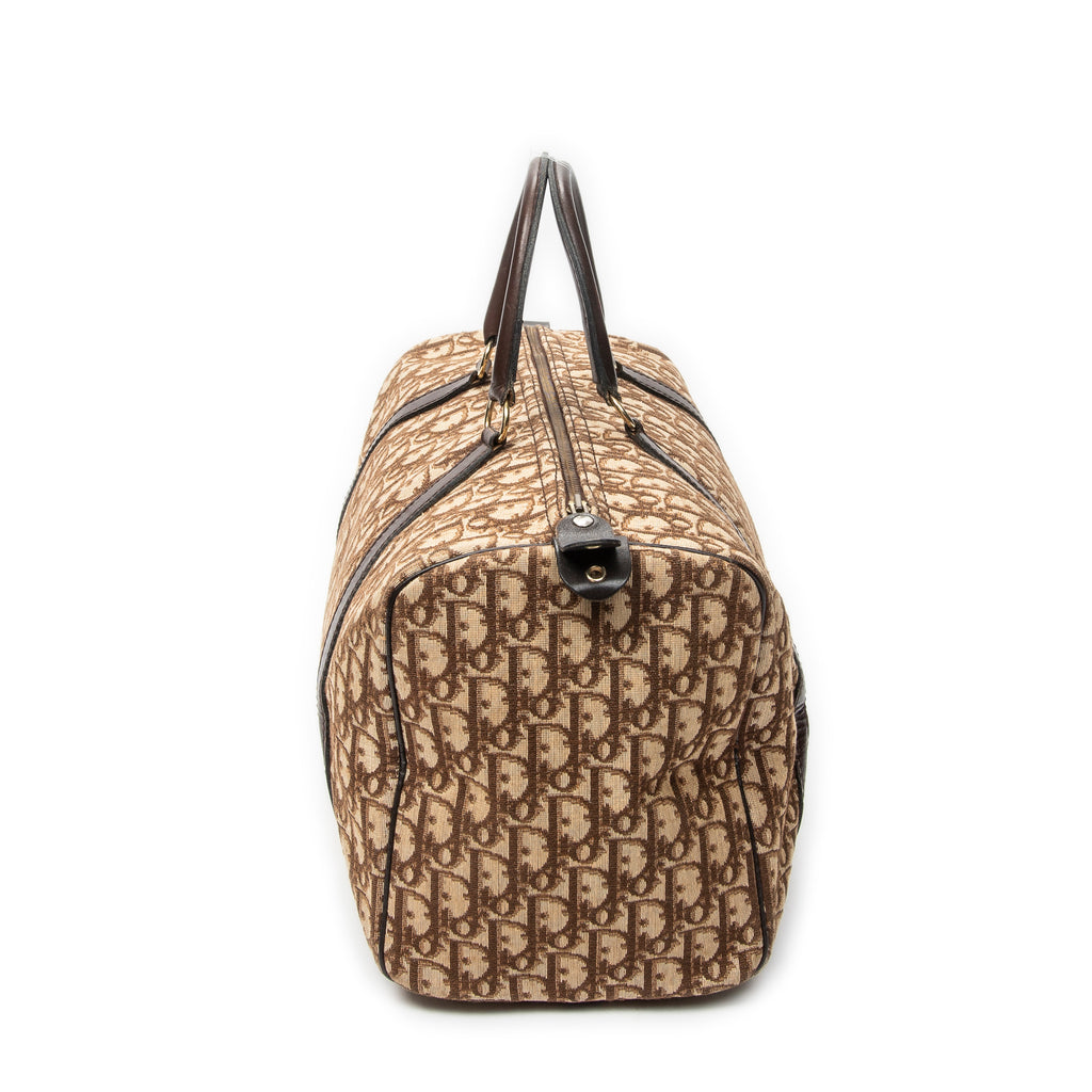 Handbag Medium Boston Brown Diorissimo Canvas