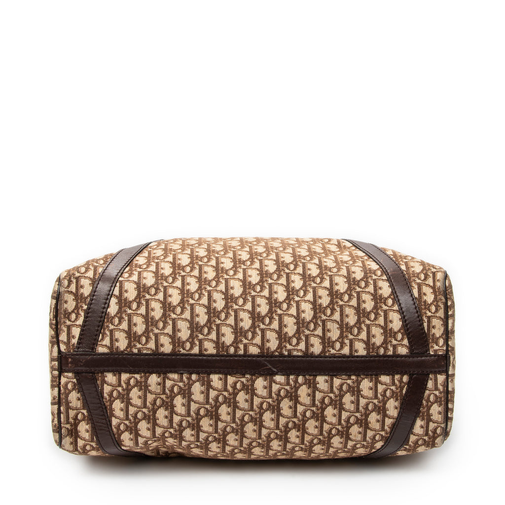 Handbag Medium Boston Brown Diorissimo Canvas