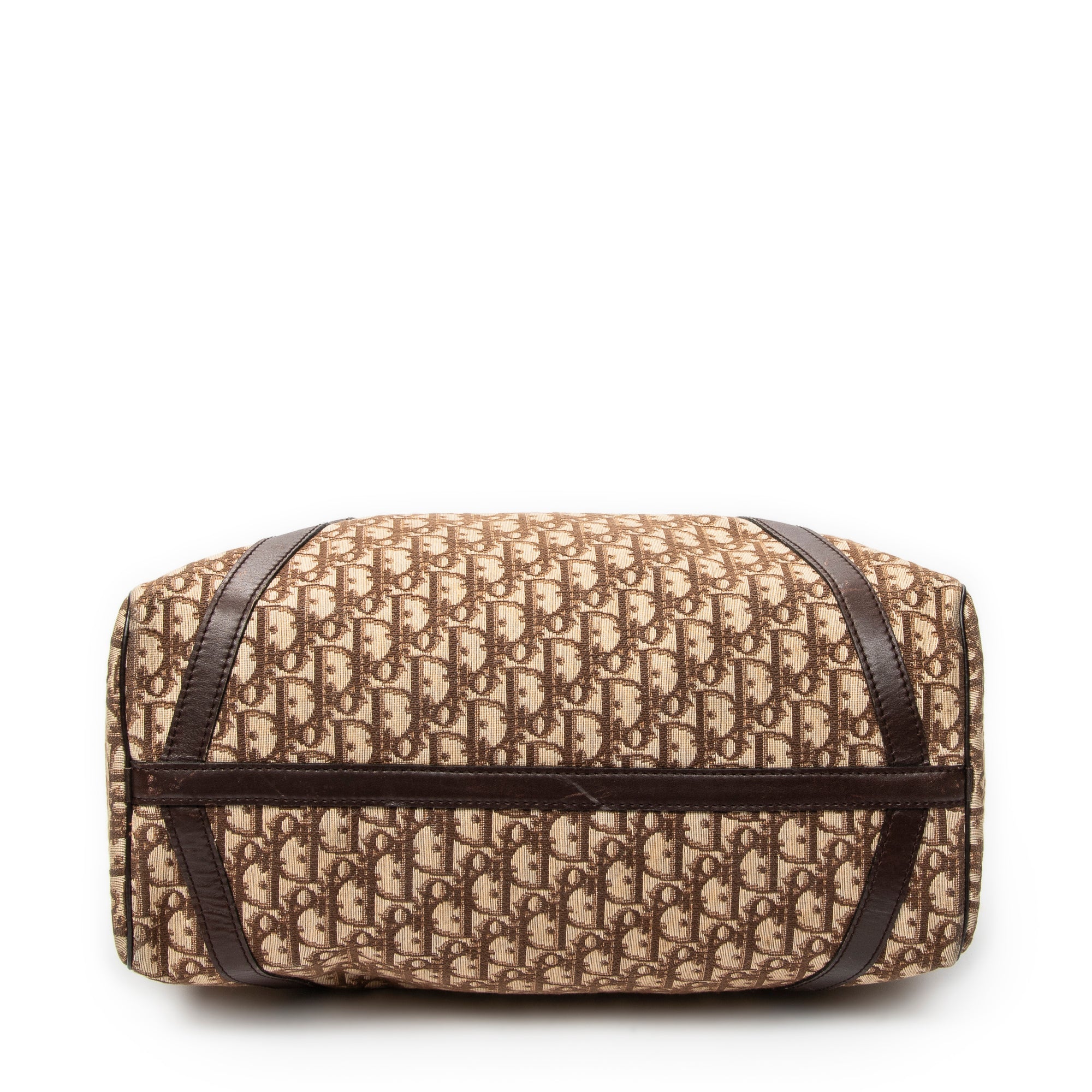 Handbag Medium Boston Brown Diorissimo Canvas