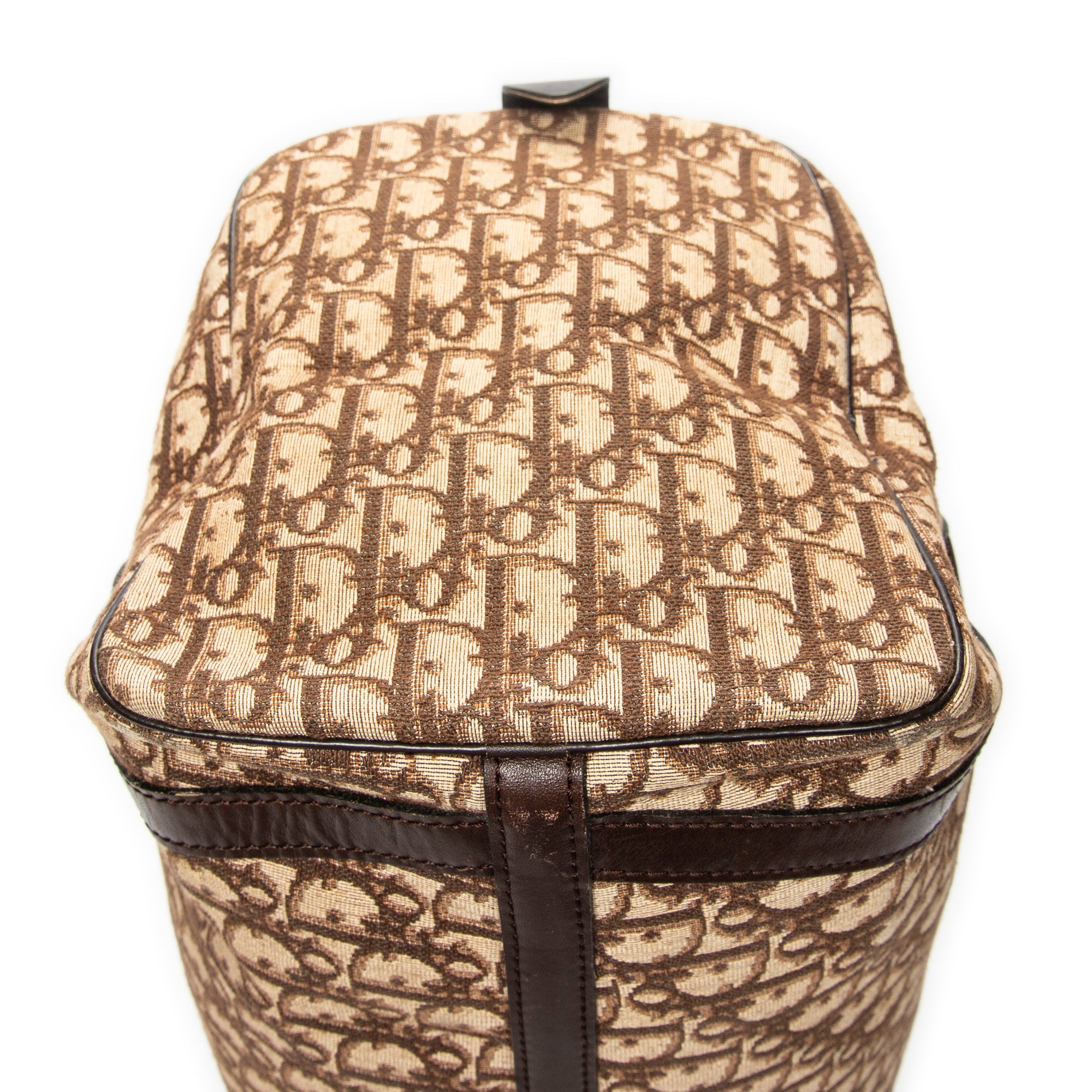 Handbag Medium Boston Brown Diorissimo Canvas