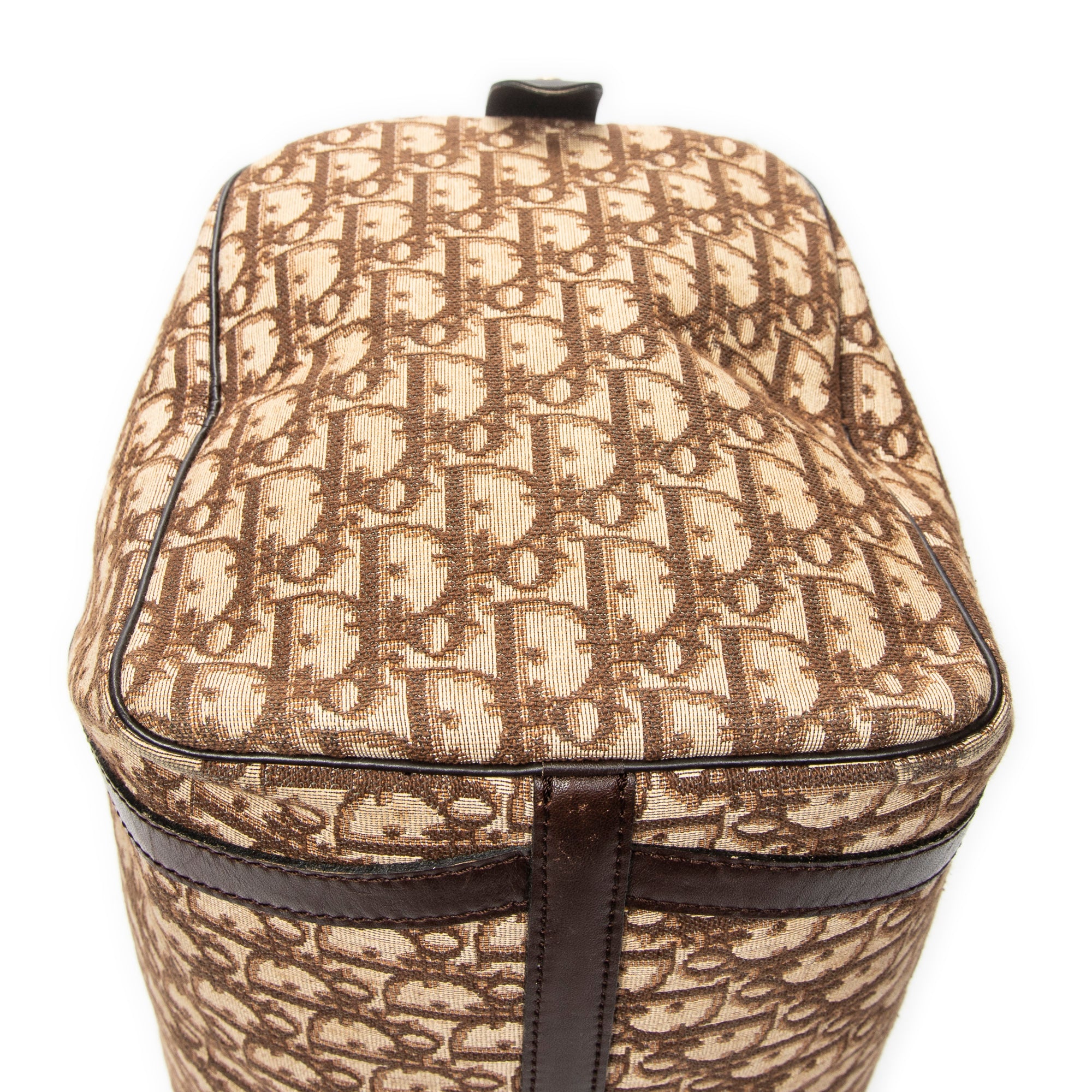 Handbag Medium Boston Brown Diorissimo Canvas