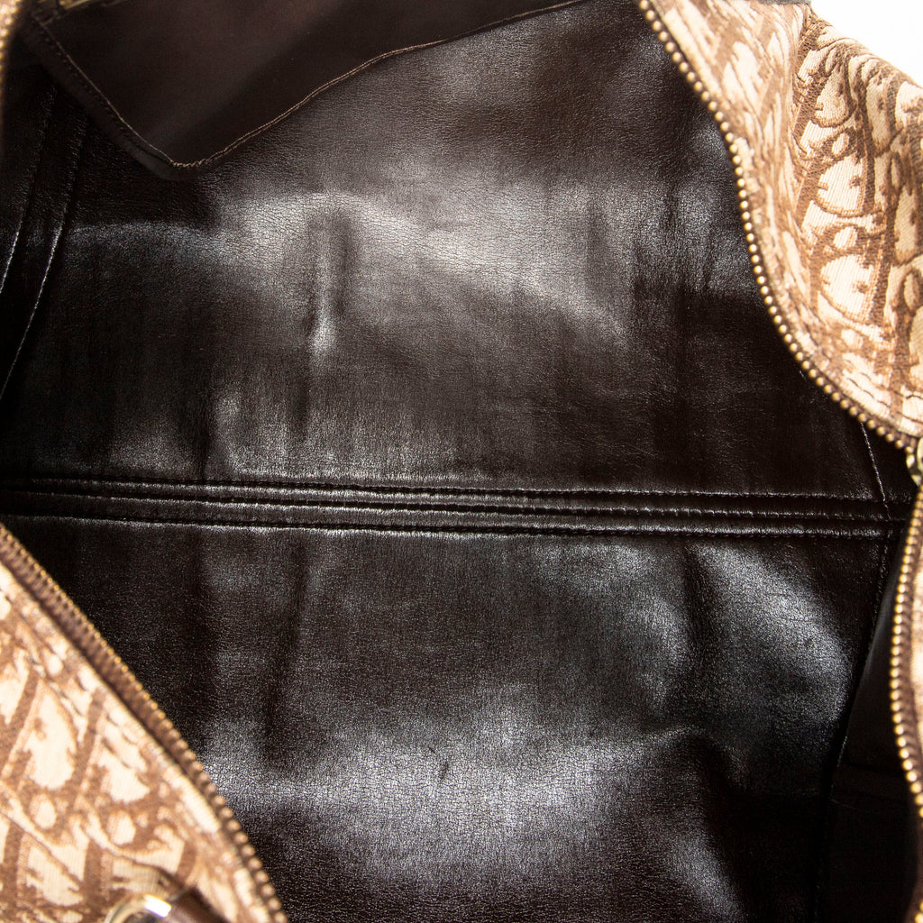 Handbag Medium Boston Brown Diorissimo Canvas