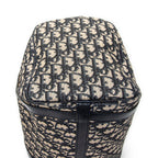 Handbag Small Boston Navy Diorissimo Canvas