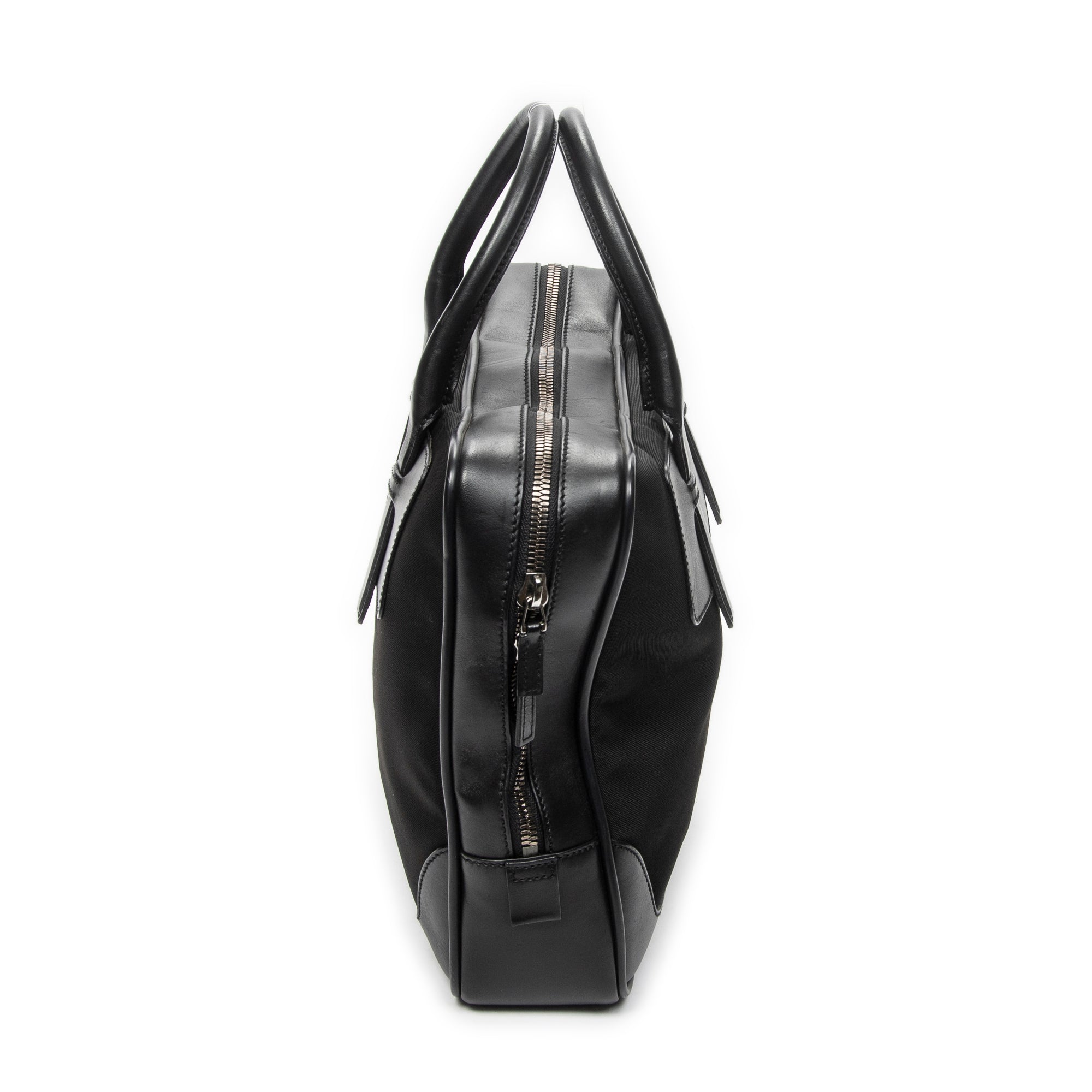 Handbag Business Bag Black Nylon Canvas
